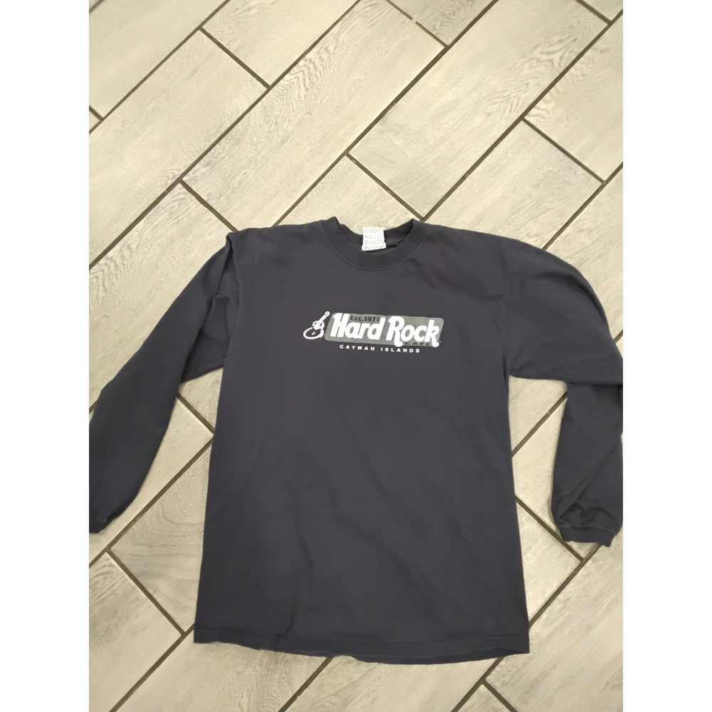 Vintage Hard Rock Cafe Cayman Islands‎ Long Sleeve T-Shirt Mens Large USA